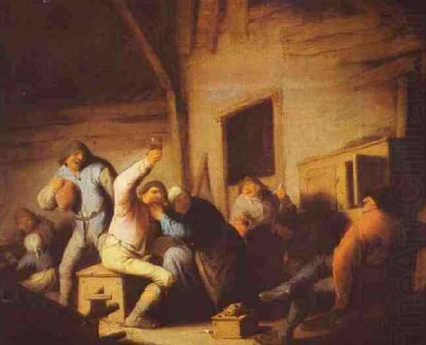 Peasants in a Tavern, Adriaen van ostade